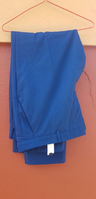 Traje de boda caballero azul