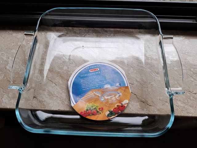 Teglia Pyrex vetro trasparente