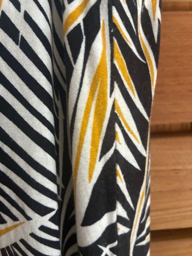 Vestido largo suave estampado palmeras