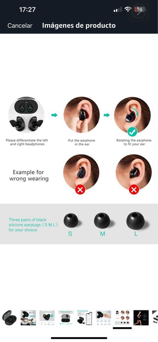 Auriculares Bluetooth MYCARBON I7+ / IPX5 /estuche