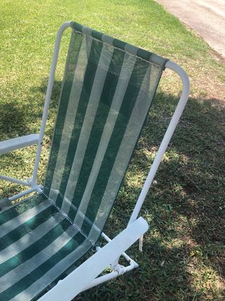 Silla playa plegable verde silla Compacta buen est