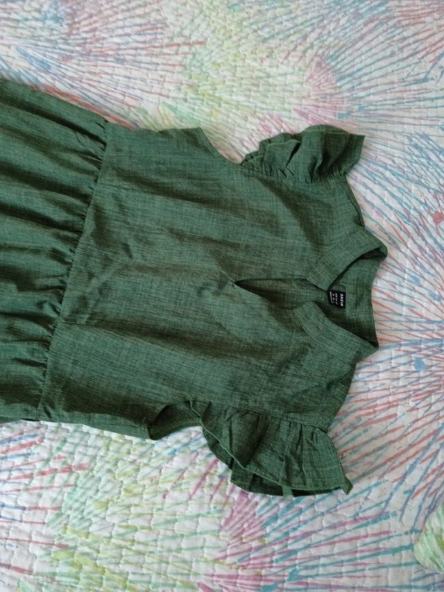 Vestido largo verde oliva verano