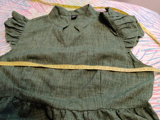 Vestido largo verde oliva verano