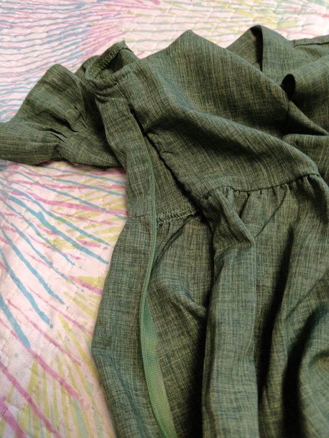 Vestido largo verde oliva verano