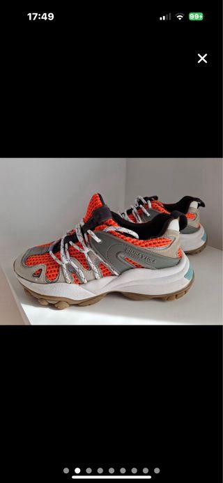 Zapatillas Bimba y Lola 39 - Naranja Gris