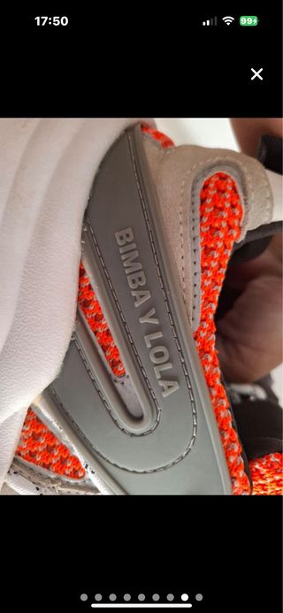 Zapatillas Bimba y Lola 39 - Naranja Gris