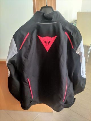 Chaqueta moto Dainese negra/roja