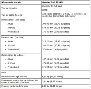 Monitor Dell S2340L 23" LED