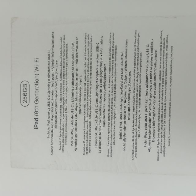 iPad 9ª generación 256GB - Negro