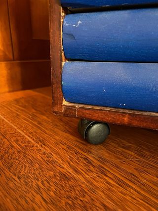 Cajonera vintage azul - madera