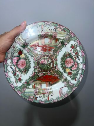 Plato porcelana china antiguo