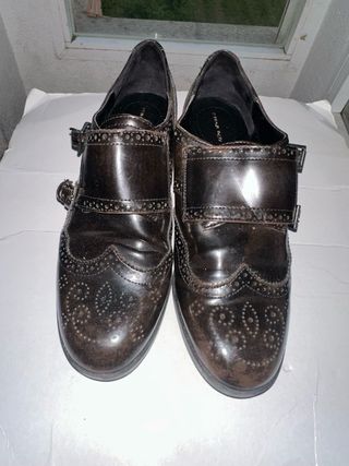 Zapatos Oxford Marrón Zara