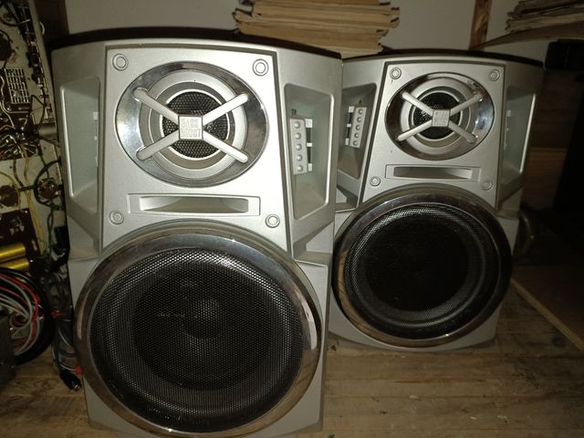 Casse acustiche vintage argento