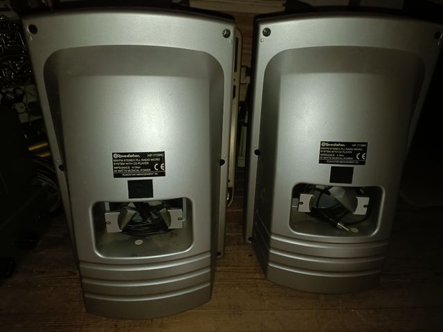 Casse acustiche vintage argento