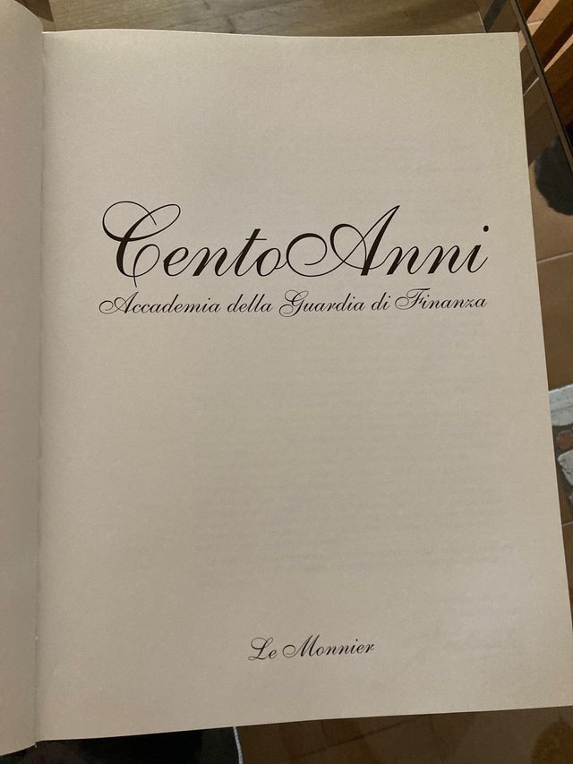 Cento anni. Accademia guardia di finanza