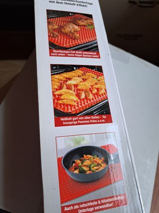 Tappetino cottura silicone rosso