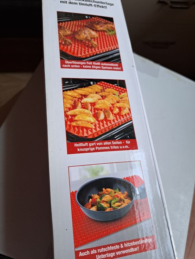 Tappetino cottura silicone rosso