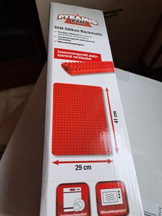 Tappetino cottura silicone rosso