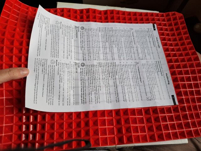 Tappetino cottura silicone rosso