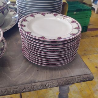 ANTIGUA VAJILLA LIMOGES 57 PIEZAS