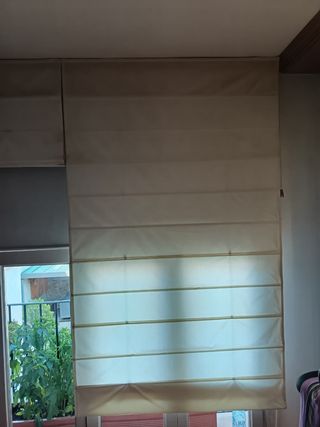 Cortinas estores beige - 2 unid.