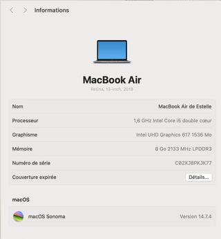 MacBook Air 13" Gris 2018