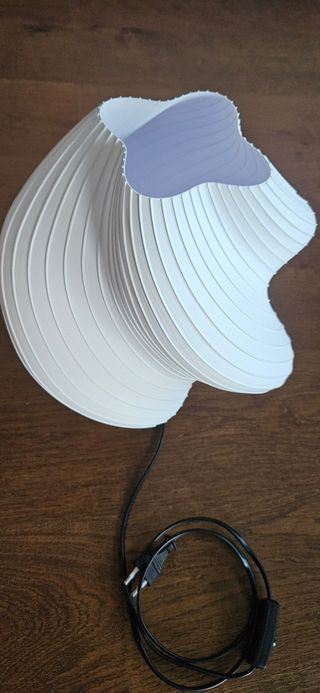 Lampada stile 3D bianca