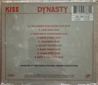 CD KISS - DYNASTY