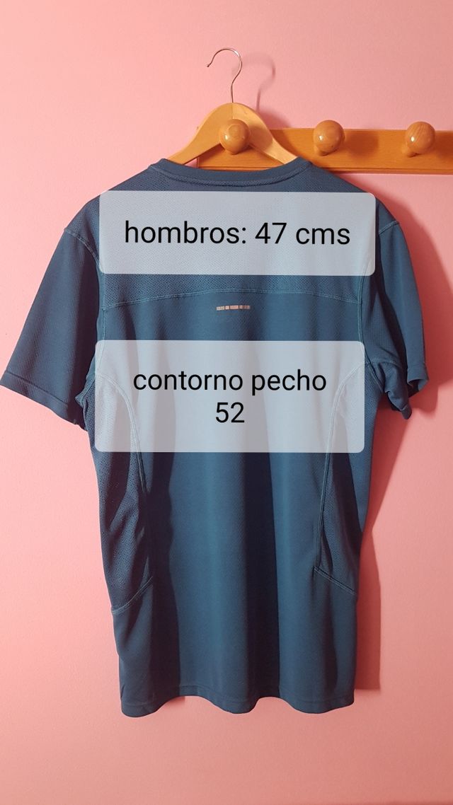 Camiseta deportiva azul hombre
