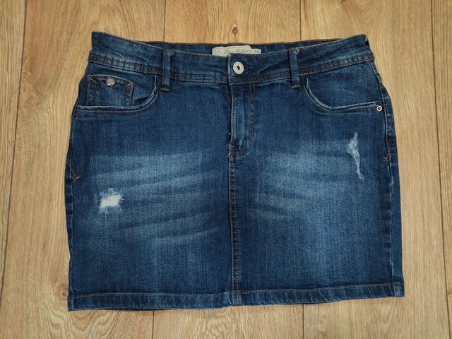 Mini falda vaquera azul