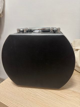 Maletín joyero negro plata