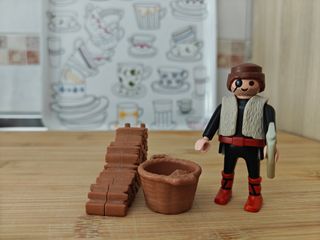 Aldeano leñador Playmobil