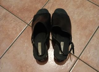 Sandali neri donna, tg 39