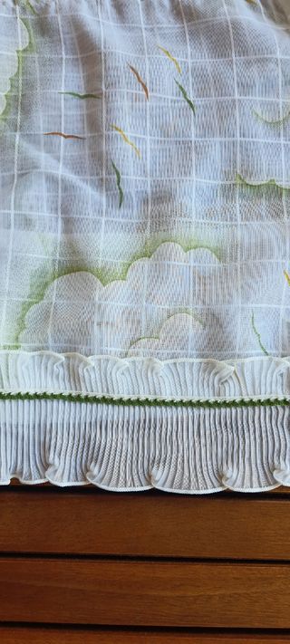 Tende vintage con mantovana