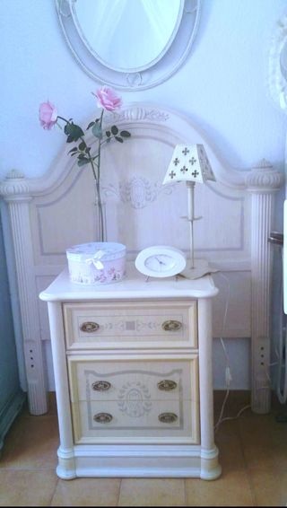 Mesita noche Shabby Chic - Cabezal