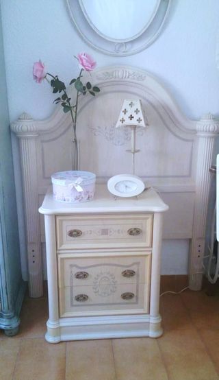 Mesita noche Shabby Chic - Cabezal