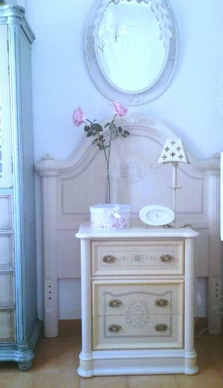 Mesita noche Shabby Chic - Cabezal