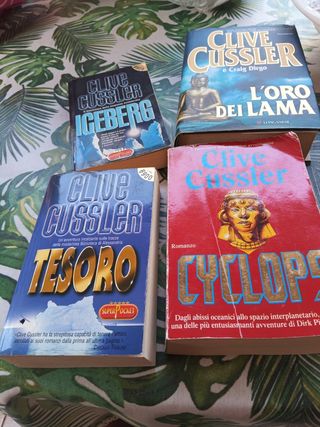 Set 4 libri di clive cussler