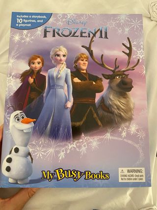 Disney Frozen II Libro con 9 Figuritas - Ingles