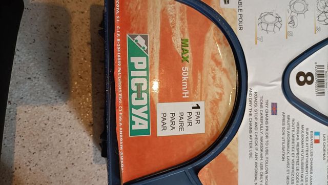 Cadena de nieve 8mm - 175/80-15 son dos diferentes