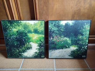 2 Cuadros Paisajes - Acrílico