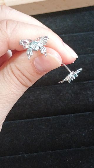 Pendientes de moissanita