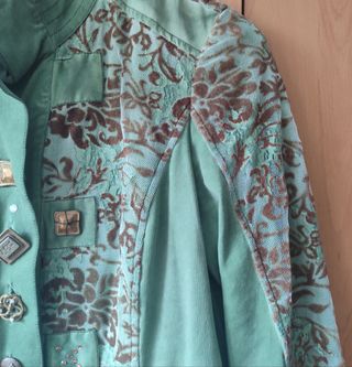 Chaqueta Verde Tres Cuartos