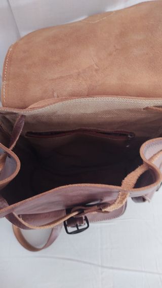 Mochila Cuero Marrón
