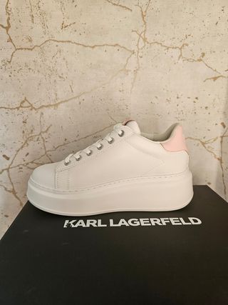 Sapatilhas Karl Lagerfeld Rosa e Brancas