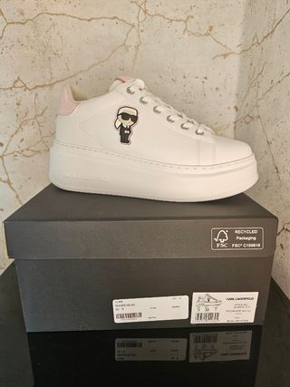 Sapatilhas Karl Lagerfeld Rosa e Brancas