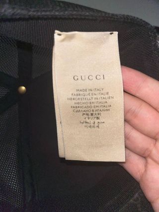 Gorra Gucci Original – Negra con Logo GG