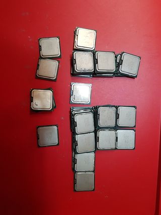 Lote procesadores Intel Dual Core usados