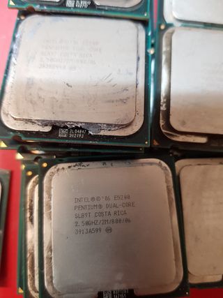 Lote procesadores Intel Dual Core usados
