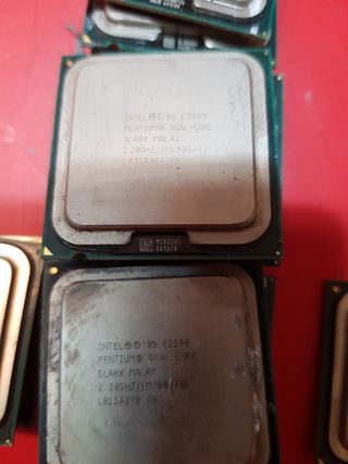 Lote procesadores Intel Dual Core usados